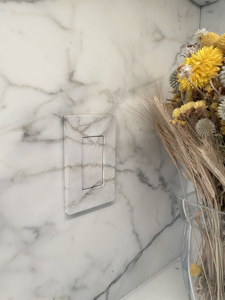 Marble finish touch switch