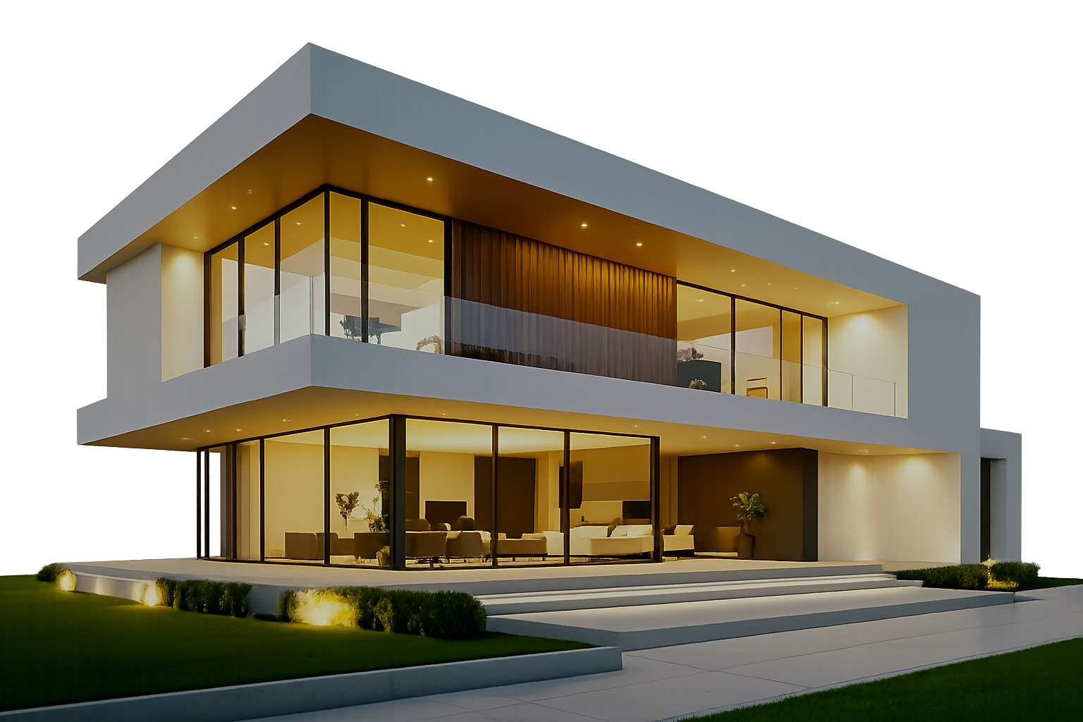 Modern smart home exterior